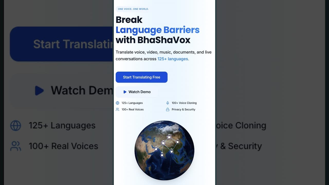 Building BhaShaVox: One Platform for Multilingual Communication